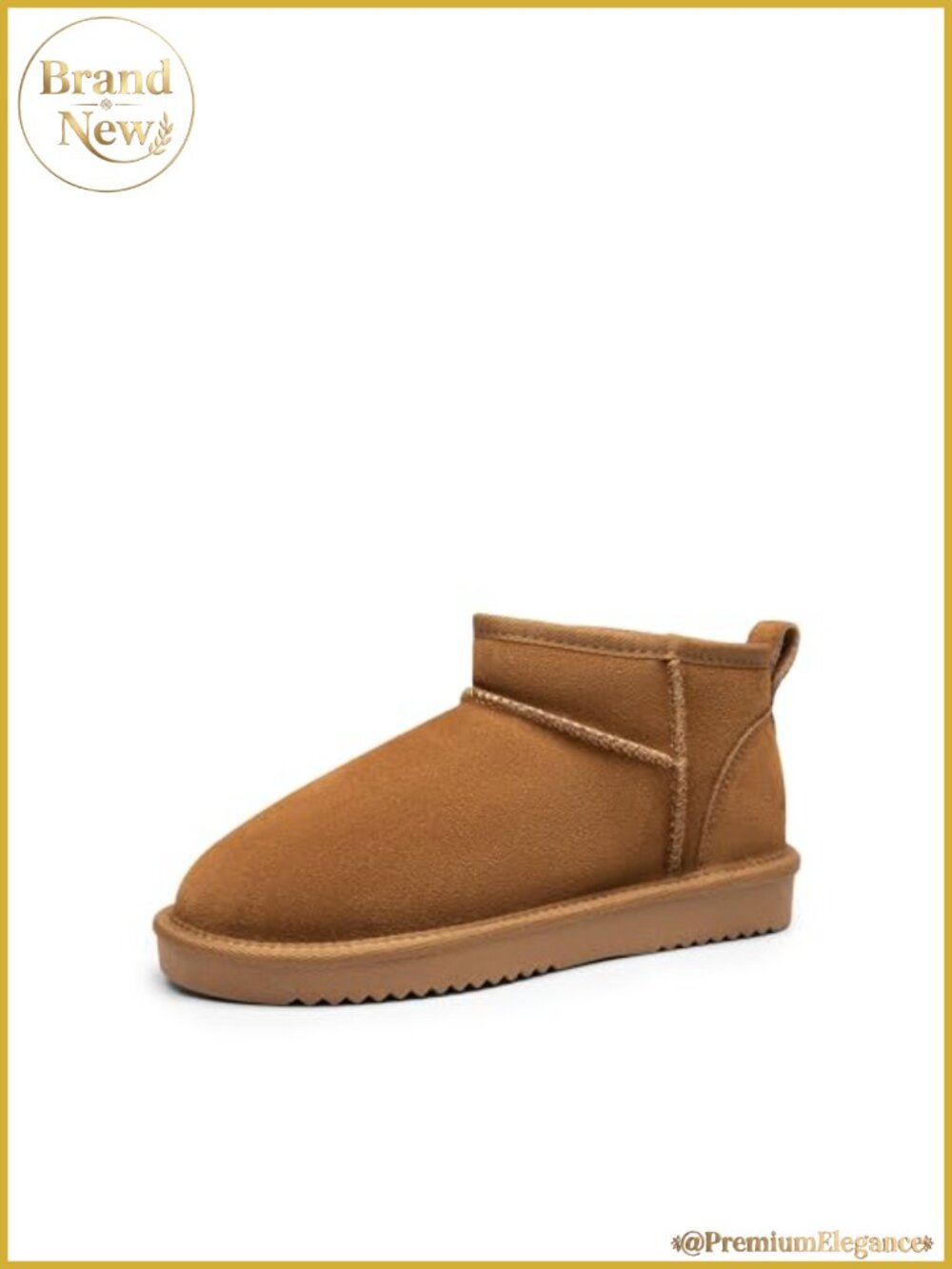 Suede Ankle Winter Mini Boots Faux Fur Lined Memory Foam